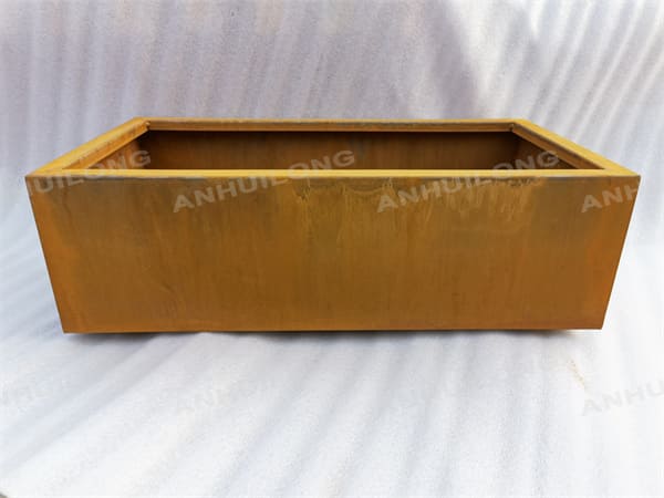 environmentally friendly corten steel flower pot No paint large outdoor planter, rust-like metal flower pot,