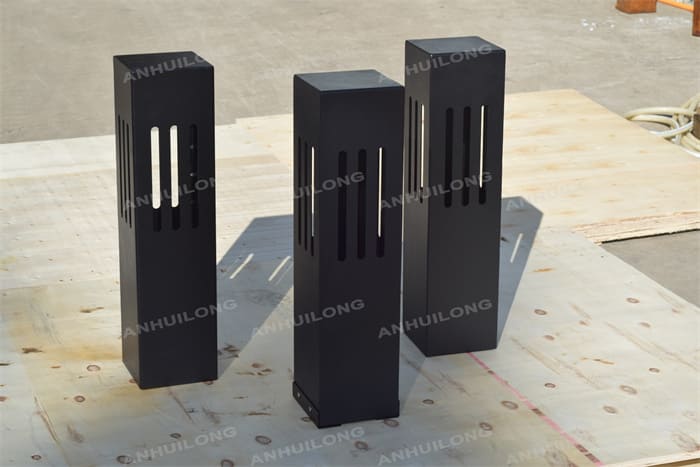 square led bollard light mains powered garden post & bollard lights