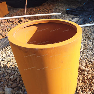 AHL durable outdoor corten steel planter