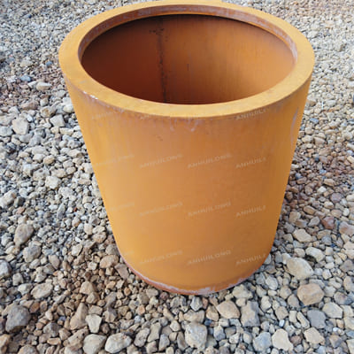 AHL long life custom corten steel planter