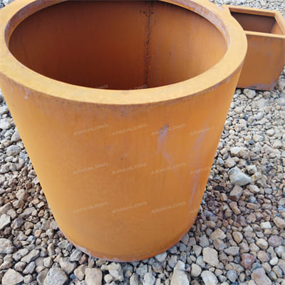 AHL long life custom corten steel planter