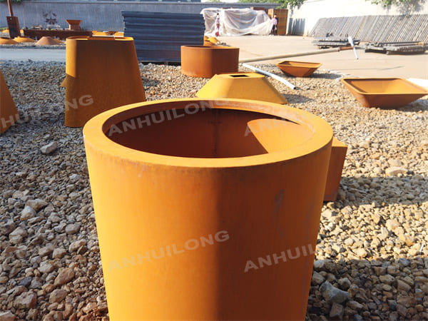 AHL steel home garden use decoration corten steel planters