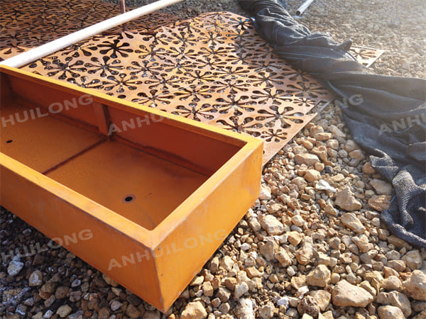 AHL Steel corten steel planters box for home garden