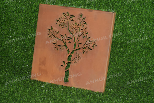 AHL STEEL rust metal cutting art for villa decoration