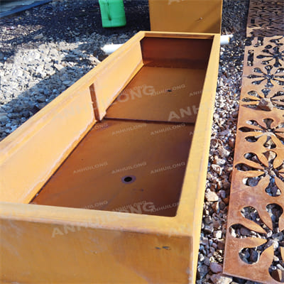 Beautiful and versatile corten steel planter