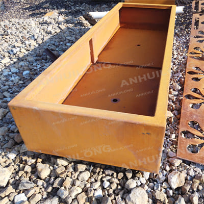 Beautiful and versatile corten steel planter