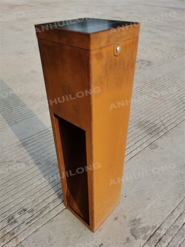 Corten Lamp With LED Lighting With Corten Finish