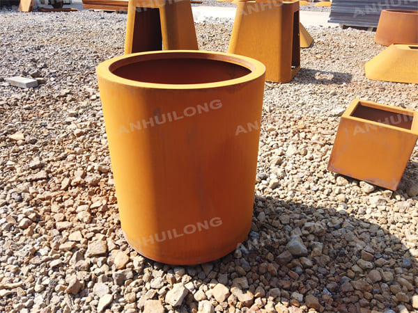 Decorative  corten steel planters For Landscaping