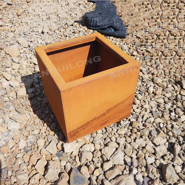 Decorative corten steel planters For Metal Art