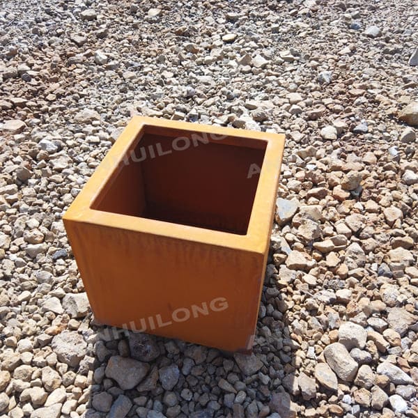 Decorative corten steel planters For Metal Art