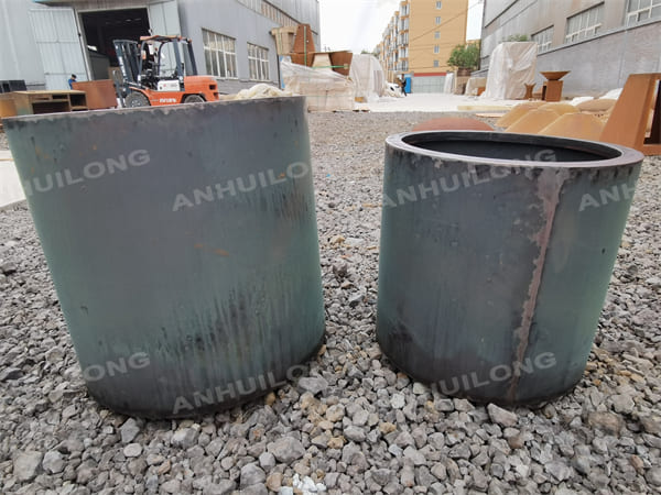 Extra Large Outdoor Corten Steel Planters For Park Project