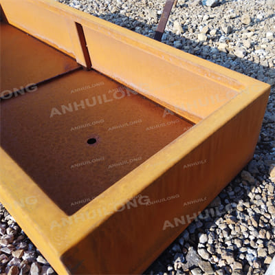 Eye-catching design corten ateel planter