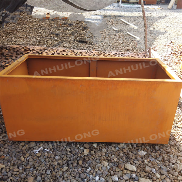 High quality indoor or outdoor corten steel planters