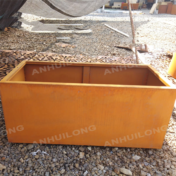 High quality indoor or outdoor corten steel planters