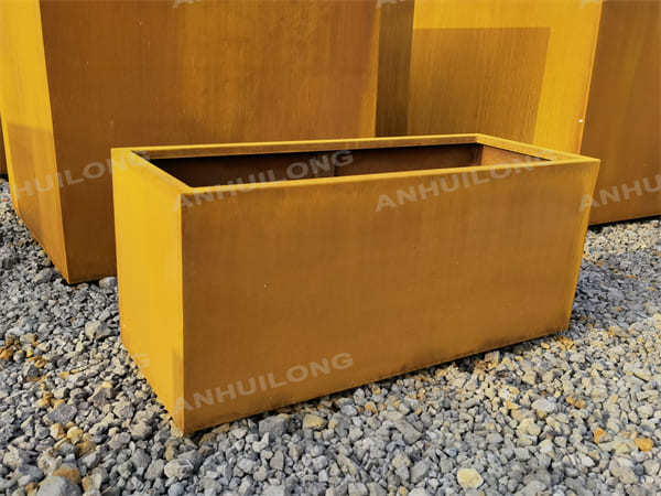 Modular Corten Steel Trough For Ornamental Garden