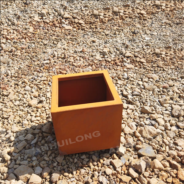 Rust-like corten steel planters For Landscaping