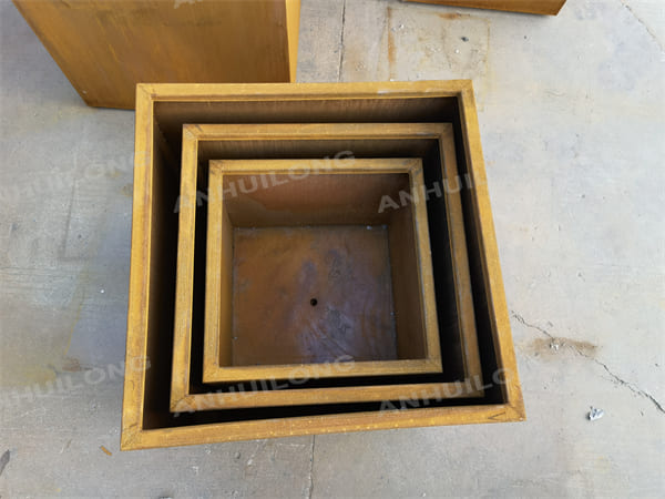 Rustic Corten Steel Planters China Audited Manufacturer