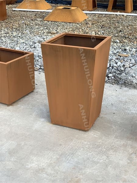 rusty flower pot, corten steel flower pot, corten steel planter pot, flower pot design,