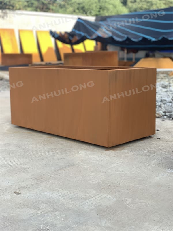 Matel large size of the modular container planters for municipal Projects