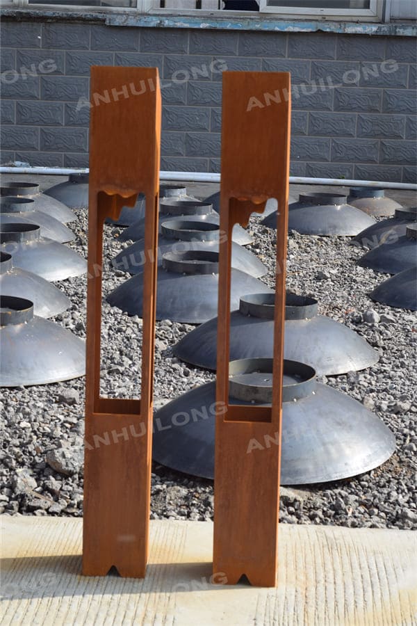 Art Corten Steel Metal Garden Lights That Provide Security