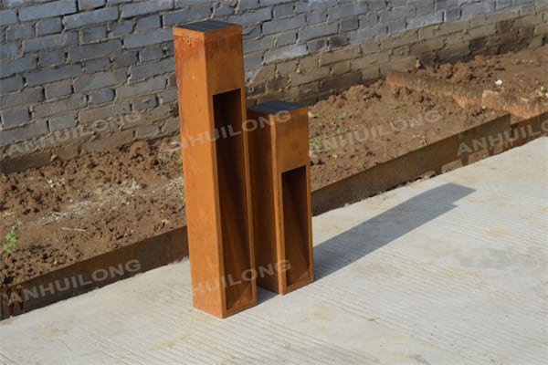 Customized Corten Steel Garden Lights For Youself Garden