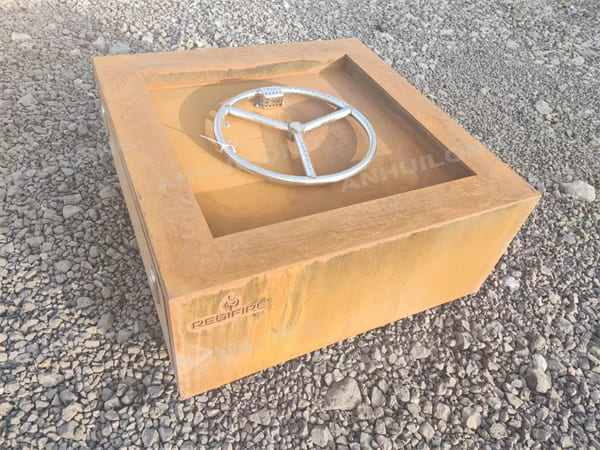 Free Maintenance Corten Steel Natural Gas Fire Pit