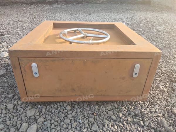 AHL Durable Customized Corten Steel Natural Gas Fire Pit