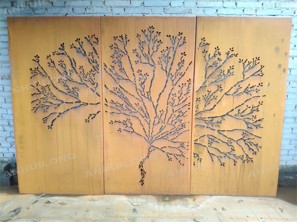 AHL CORTEN STEEL Nature Style decorative screen panels