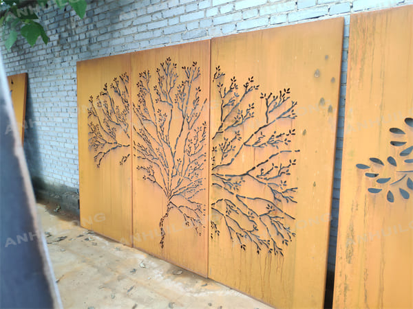 AHL CORTEN STEEL Nature Style decorative screen panels