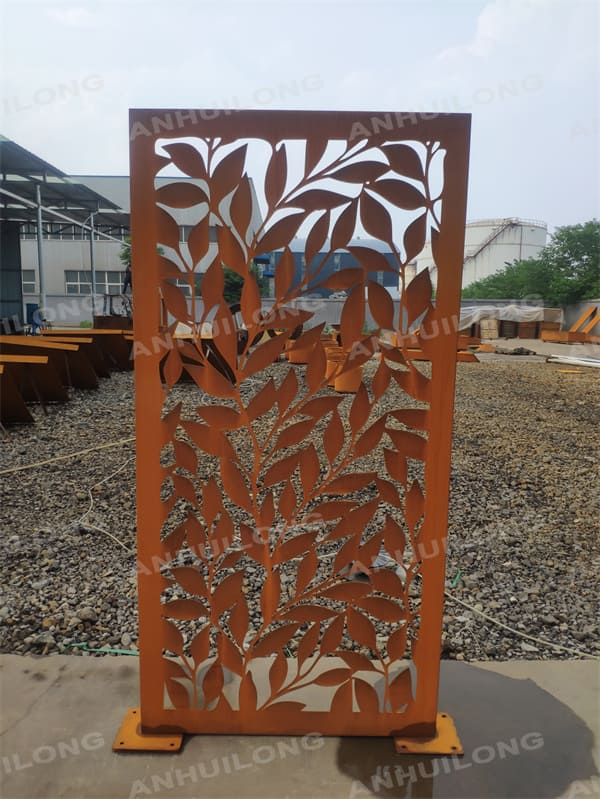 AHL CORTEN STEEL Industrial Landscape  metal garden fence panels