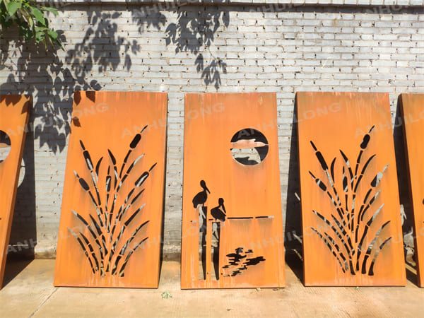 Corten steel fence panels for Outdoor Furniture Manufacturer