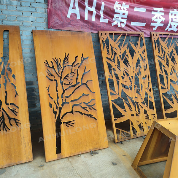 AHL CORTEN STEEL vintage style corten steel screen panels