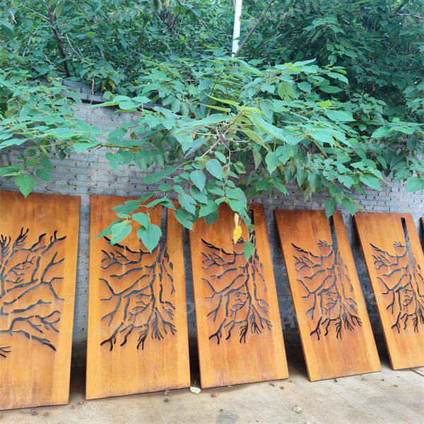 AHL CORTEN STEEL vintage style corten steel screen panels