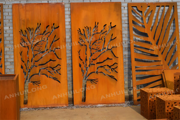 AHL maintenance-free  Corten steel garden gate For Park Project Household Retail