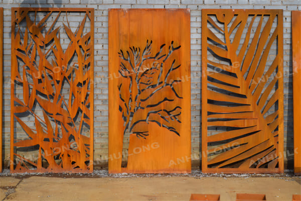 AHL No maintenance Corten steel garden gate For Municipal Projects Factory