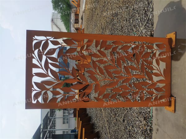 AHL corten steel Decorative garden screen panels For Park Project