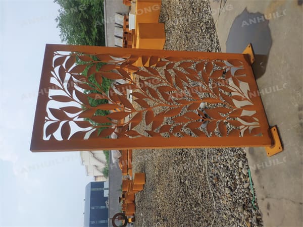 AHL corten steel Decorative garden screen panels For Park Project