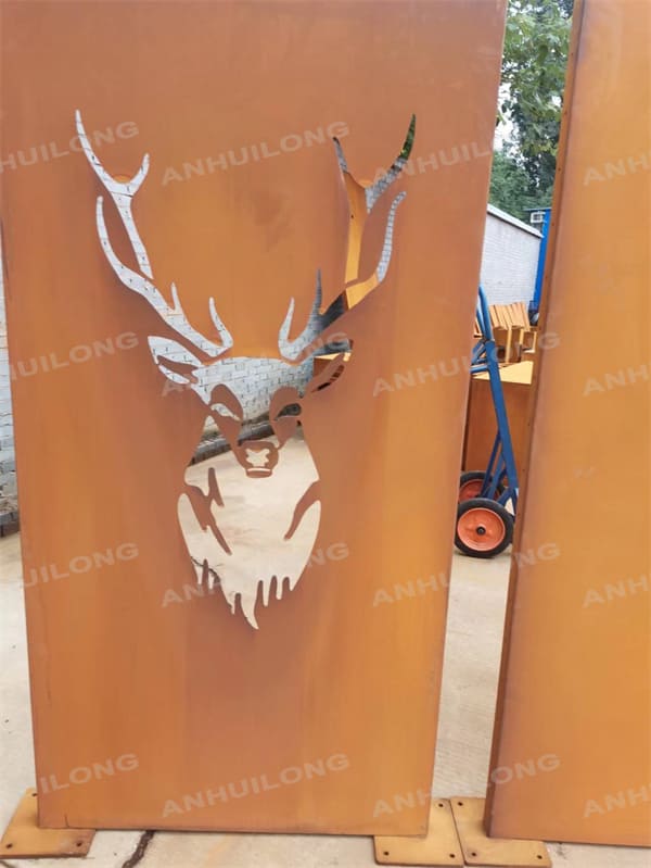 AHL corten steel Eye-catching Weathering steel fence For Ornamental Garden