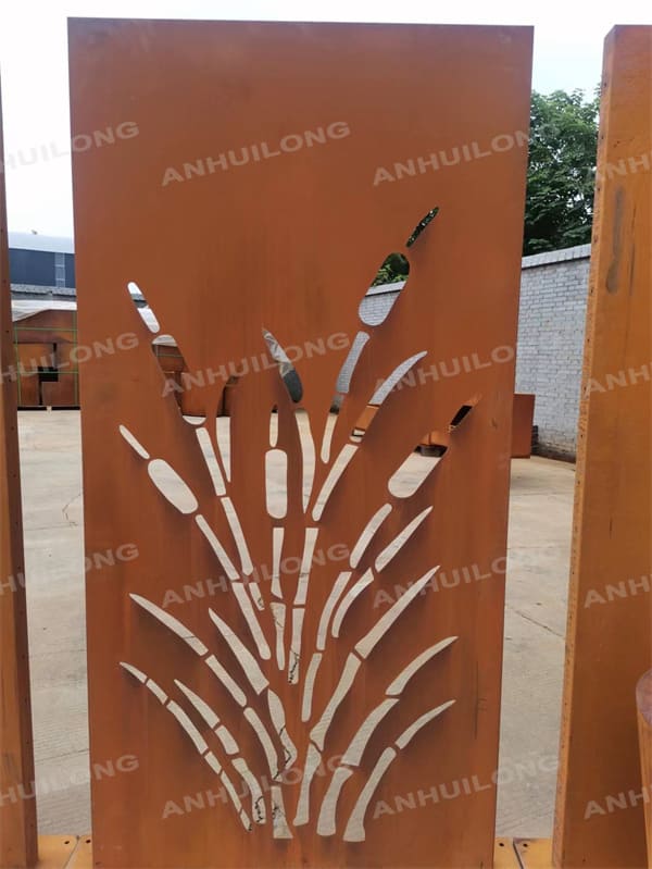 AHL corten steel  Laser cut Corten steel garden gate For Municipal Projects