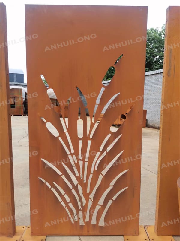 AHL corten steel  Laser cut Corten steel garden gate For Municipal Projects