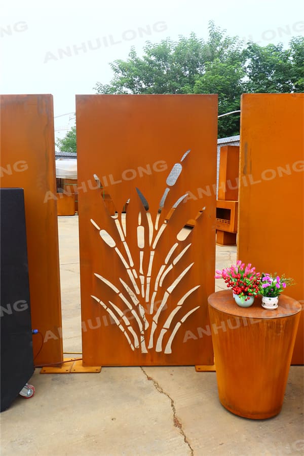 AHL corten steel European style screen panels For City Gardens Landscape