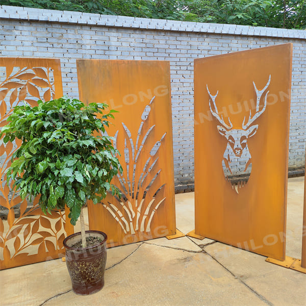 AHL corten steel European style Corten steel garden screen Landscape architecture company