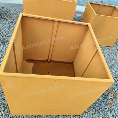 AHL factory specially makes corten steel planter pot