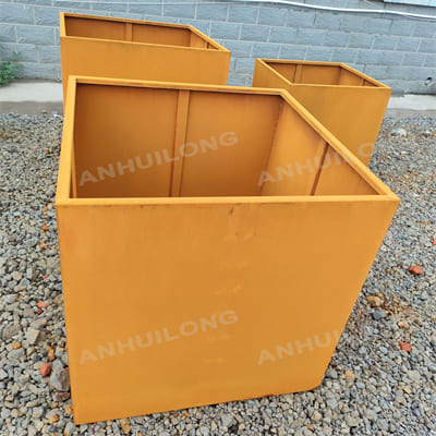 AHL factory specially makes corten steel planter pot