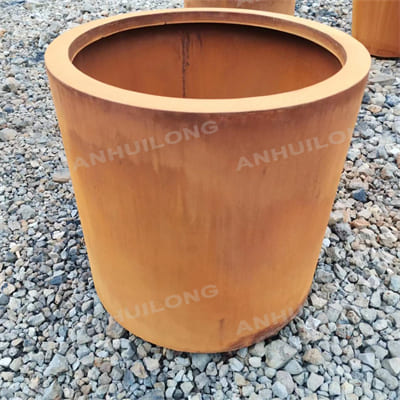 AHL modern high quality corten steel planter