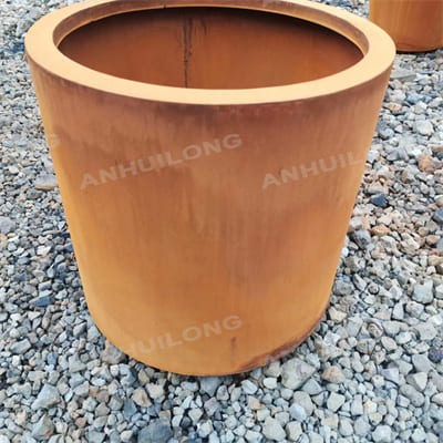 AHL modern high quality corten steel planter