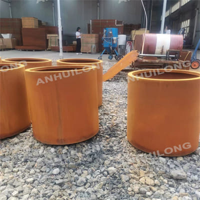 AHL outdoor durable corten steel planter