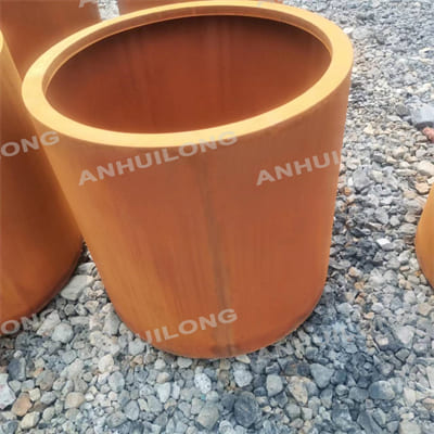 AHL outdoor durable corten steel planter