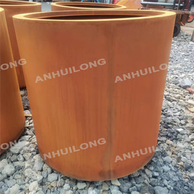 AHL outdoor durable corten steel planter