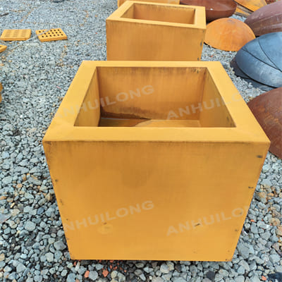 AHL outdoor special corten steel planter